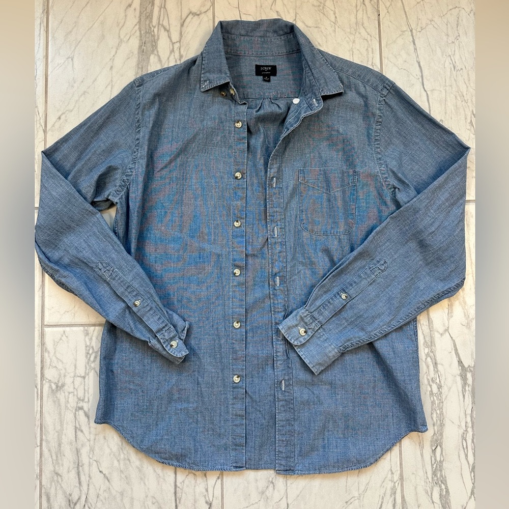 J crew mens chambray shirt